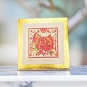 Traditional Indian Wedding Card with Gold Foil Design