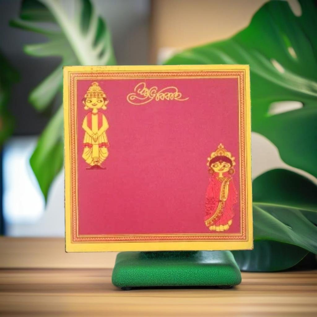 Traditional Wedding Invitation Cards - Red and Gold Theme