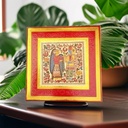 Exquisite Red Wedding Card with Traditional Indian Design