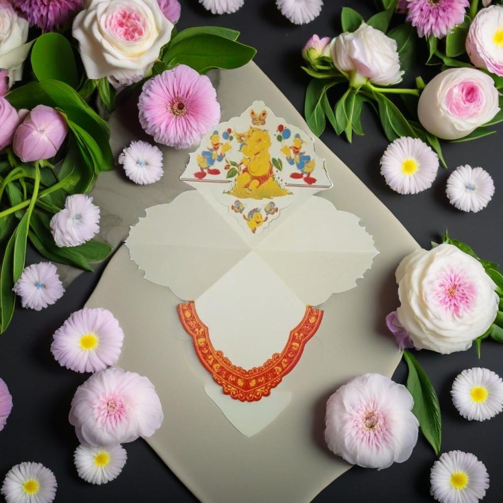 Exquisite Handcrafted Ganesh Wedding Invitation Card