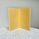 A Gold Foiled Design Card With A Diamond Shape.