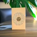 A Card Design With A Flowers Logo On It.