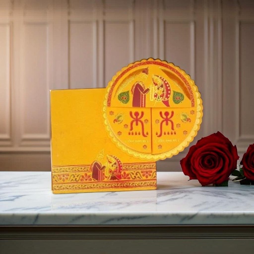 Wedding Invitation Cards - Vibrant Yellow and Red Theme